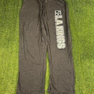 Nhl Men's Grey and Black Pajamas